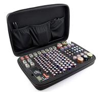 Caja de almacenamiento de batería impermeable | Bolsa organizador de baterías Eva con 3 compartimentos, mantenga presionado 147 baterías variadas, /AA/C/D/9V BAMPA POSIBLE DEL CAMPO BATTERE