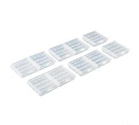 Caja de almacenamiento de batería para pilas AA AAA, contenedor de plástico que protege de cortocircuitos para viajes, camping, senderismo, uso doméstico, capacidad para 4 AA 5 AAA