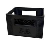 Caja de almacenamiento de batería tipo caja de cerveza con diseño apilable para almacenar 20 baterías 2A o 30 3A