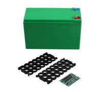 Caja de almacenamiento de baterías de litio 18650 de 12 V 3S40 A ABS para kits de bricolaje.