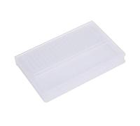 Caja de almacenamiento de brocas de uñas transparente vacía, soporte para exhibición de molienda para contenedor de cabeza para estuche, accesorios de manicura, soporte para archivos, caja de de de