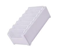 Caja de almacenamiento de cables de datos con tapa, 7 compartimentos extraíbles, caja de gestión de cables, organizador de viaje para escritorio
