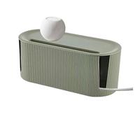 Caja de almacenamiento de cables, organizador de correctores de cables para el hogar, ranura para tapa | Bandeja oculta duradera para cables eléctricos, solución de almacenamiento de escritorio para