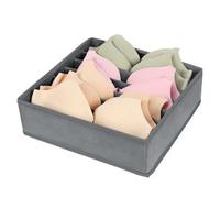 Caja de almacenamiento de calcetines for sujetador de ropa interior, organizador de ropa, cajón de gabinete(Grey 7 Grids)