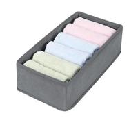 Caja de almacenamiento de calcetines for sujetador de ropa interior, organizador de ropa, cajón de gabinete(Grey 6 Grids)