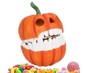 Caja De Almacenamiento De Caramelos Calabaza Halloween | Cajas Manuales Para Dulces Halloween | Contenedor Artesanal Ligero Decoración Otoño Merienda Adultos