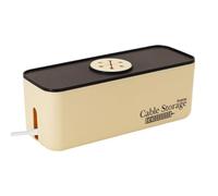 Caja de almacenamiento de cavoce de alambre de escritorio, caja ordenada de cable, organizador de cable grande, diseño espacioso de 29.5 cm x 11.4 cm x 11.2 cm Manejo de cable efectivo para el escrito