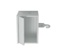 Caja de almacenamiento de cochera que imita el refugio funcional del automóvil con puerta de apertura para la organización de la entrada del hogar, caja de almacenamiento del coche con seguro