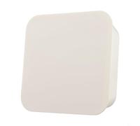 Caja de almacenamiento de cosméticos de baño montada en la pared sin taladrar, organizador ABS con compartimentos diseñado para pañuelos, hisopos de algodón y suministros pequeños