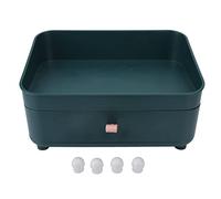Caja de Almacenamiento de cosméticos para encimera, Soporte de Bandeja de Maquillaje de Borde más, Color Verde, Gran Capacidad, Almacenamiento ordenado, para Dormitorio y Oficina