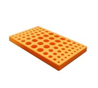 Caja de almacenamiento de cuchillas, Caja de almacenamiento de portaherramientas, 75 orificios for pinza de ER11-32, organizador de plástico duro for mecanizado(Er32 Storage Box)