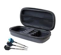 Caja de almacenamiento de dardos - caja de dardo de acero, caja de transporte de dardos portátil | Soporte de dardos EVA impermeable, caja de dardo anti-scratch, soporte de dardo EVA pr, Negro , Se