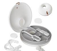Caja de almacenamiento de dientes | Caja de almacenamiento de protección bucal - Prótesis | Easy Carriage - Soporte para prótesis - Caja de almacenamiento para dentaduras postizas - Caja de