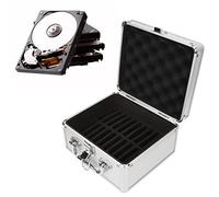 Caja de Almacenamiento de Disco Duro, 20 Discos Discos Duros de 2,5 Pulgadas Estuche de Almacenamiento de Disco Duro con Bloqueo de Seguridad Y 2 Llaves, Diseño de Manija Caja de Disco Duro Impermeabl