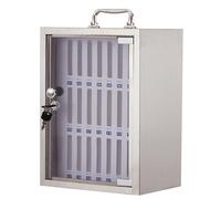 Caja De Almacenamiento De Dispositivos Móviles De Acero Inoxidable Para Montaje En Pared. 24 Taquillas Seguras Para Escuelas Y Oficinas. Armario De Carga Para Teléfonos Móviles. Ideal Para Salas De C