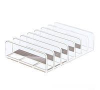 Caja de almacenamiento de DVD acrílica transparente soporte organizador para CD con capacidad para entre 7 y 14 CD joyeros construcción con diseño abierto para un fácil acceso