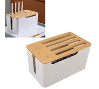 Caja de Almacenamiento de enrutador de Tyenaza, Organizador de enrutador WiFi de bits de bits de múltiples Agujeros de Gran Espacio, para la Oficina de Estudio de la Sala de