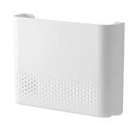 Caja de almacenamiento de enrutador wifi montado en la pared, pilotaje del enrutador ABS de 10x7x2 pulgadas, pan de la caja wifi de instalación fácil, gestión de cables para el hogar, oficina, d