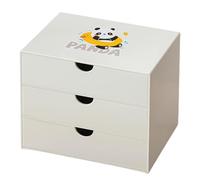 Caja de almacenamiento de escritorio, bonita caja de cajones de panda, organizadores de escritorio, suministros de oficina para bolígrafos, lápices, marcadores, cinta de borrar, organizador de