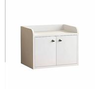 Caja de almacenamiento de escritorio con cerradura, armario de almacenamiento de madera, organizador duradero de suministros de oficina y escuela, tablero artificial grueso, cajón plano de