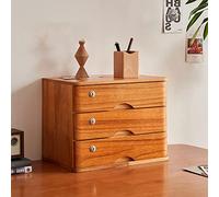Caja de almacenamiento de escritorio de madera con cajones, organizador de varios niveles para suministros de oficina, hogar y artistas