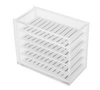 Caja de almacenamiento de extensión de pestañas de 5 capas Organizador de maquillaje de exhibición de pestañas falsas, Contenedor de viaje de pestañas Contenedor de casos de pestañas de ojos