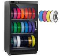Caja de almacenamiento de filamento para impresora 3D, caja secadora deshumidificadora de filamento, 70 l/115 l, para 10-12/15-21 rollos de 1 kg, control de humedad relativa del 15 % al 60 % 115L