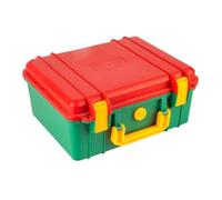 Caja de almacenamiento de herramientas con compartimentos multicapa, resistente a los golpes, diseño ligero para instrumentos, caja portátil frágil
