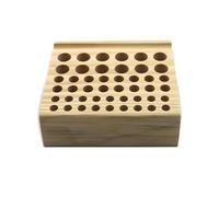 Caja de almacenamiento de herramientas de cuero de madera con 46/98 agujeros para manualidades, soporte para herramientas de tallado