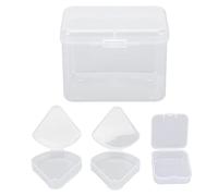 Caja de Almacenamiento de hojaldre de Maquillaje 4 Piezas Diferentes de Diferentes Formas Transparentes portátiles Impermeables