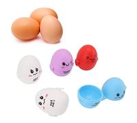 Caja de Almacenamiento de Huevos Portátil, 5 Piezas Caja de Huevos de Dibujos Animados Encantadora Caja de Almacenamiento de Huevos de Plástico Portátil Al Aire Libre Caja de Almacenamiento de Huevos