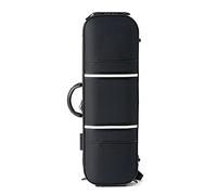 Caja de almacenamiento de instrumentos musicales para violín de gama alta, con cierre de código y clip de doble arco, Negro