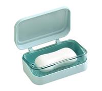 Caja de almacenamiento de jabón en barra con tapa - Rejilla interior ventilada, diseño de control de humedad, estuche portátil para barras limpias y secas, cuerpo livianu de fácil limpieza | Cocina Ba