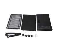 Caja de Almacenamiento de Juguetes Plegable, Organizador de Juguetes de Metal Resistente con Ruedas, Baúl de Juguetes de Gran Capacidad para Niños para Cuarto de Niños, (BLACK)