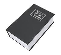 Caja De Almacenamiento De Libros con Llaves, Diccionario Secreto Libro Oculto Forma Estuche Bancos Caja De Ahorro De Dinero Dinero En Efectivo Casillero De Almacenamiento De Monedas(Black)