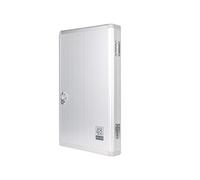 Caja de almacenamiento de llaves de metal portátil con cerradura de combinación, gestión segura de llaves para almacenes, alquiler de coches, apartamentos y negocios Organizador de llaves (SilverA 48)