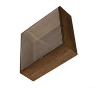 Caja de almacenamiento de madera con tapa de 25 cm, baúl de recuerdo (12 x