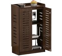 Caja de Almacenamiento de Madera for Enrutador WiFi,Gabinete de Ocultación for Dispositivos Multimedia con Gestión de Cables,Adecuado for el Hogar y la Oficina(Brown1,19.7x31.5x9.8in)