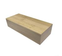 Caja de almacenamiento de madera maciza construida con tapas superiores e inferiores de pino para exhibición de joyas y custodia (S)