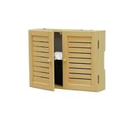 Caja de almacenamiento de madera montada en la pared, cubierta a prueba de polvo para enrutador inalámbrico WiFi, organizador decorativo para almacenamiento de sala de estar (mediano)