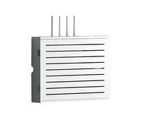Caja de almacenamiento de madera para enrutador, estante de pared decorativo para enrutador WiFi, decodificador, enchufe de cable y módem óptico, organizador flotante para ocultar cables