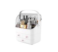 Caja de Almacenamiento de Maquillaje portátil, Vitrina de exhibición de Productos para el Cuidado de la Piel y perfumes, Caja de Almacenamiento Multifuncional, Adecuada para Viajes, tocador (M)