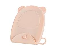 Caja de almacenamiento de máscara de silicona, organizador portátil para máscaras, reutilizable, a prueba de polvo, clip de almacenamiento de máscaras, extensor de correa de máscara, color rosa