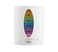 Caja de almacenamiento de medicamentos, organizador de pastillas, pastillero diario de 7 días, organizador de vitaminas, suministros médicos, pastilleros, 7 días, 4 veces al día, verde, talla úni