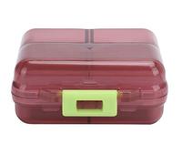 Caja de almacenamiento de medicamentos, organizador de píldoras portátil, 7 rejillas con cubierta de sellado para pastillas, estuche semanal para pastillas (#2)