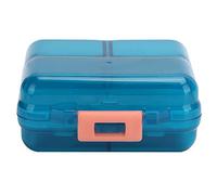 Caja de almacenamiento de medicamentos, organizador de píldoras portátil, 7 rejillas con cubierta de sellado para pastillas, estuche semanal para pastillas (#5)
