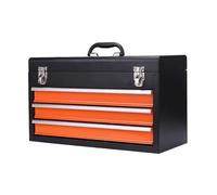 Caja de almacenamiento de metal para organización de herramientas, cajón portátil, caja de herramientas multiusos, caja de herramientas de acero, organizador de herramientas para el hogar (mediano)