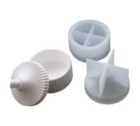 Caja de almacenamiento de moldes de silicona, caja de joyería de resina epoxi, tarro de rayas hecho a mano, tarro de rayas, molde de silicona, almacenamiento de joyas