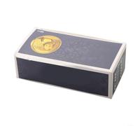 Caja de almacenamiento de monedas de cartón con 12 especificaciones para la colección numismática, soportes cuadrados de papel para organizar monedas y sellos, funda de protección segura para (27,5 mm