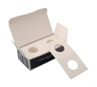 Caja de almacenamiento de monedas de cartón con 12 especificaciones para la colección numismática, soportes de papel cuadrados para organizar monedas y sellos, funda de protección segura para (23 mm)